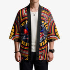 Adelaide Crows Kimono Indigenous Monochrome Dot Art Mascot Style