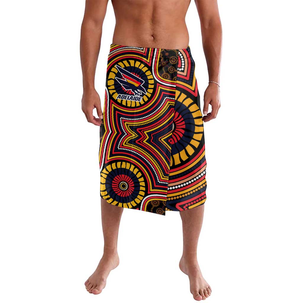 Adelaide Crows Lavalava Indigenous Monochrome Dot Art Mascot Style