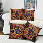 Adelaide Crows Pillow Cover Indigenous Monochrome Dot Art Mascot Style