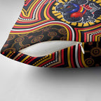 Adelaide Crows Pillow Cover Indigenous Monochrome Dot Art Mascot Style