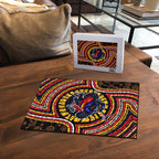 Adelaide Crows Puzzle Indigenous Monochrome Dot Art Mascot Style