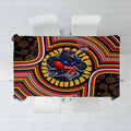 Adelaide Crows Tablecloth Indigenous Monochrome Dot Art Mascot Style