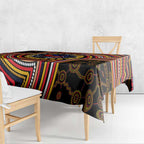 Adelaide Crows Tablecloth Indigenous Monochrome Dot Art Mascot Style