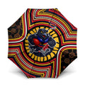 Adelaide Crows Umbrella Indigenous Monochrome Dot Art Mascot Style