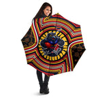 Adelaide Crows Umbrella Indigenous Monochrome Dot Art Mascot Style
