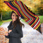 Adelaide Crows Umbrella Indigenous Monochrome Dot Art Mascot Style