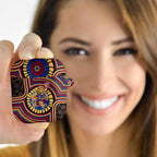 Brisbane Lions AirPods Case Indigenous Monochrome Dot Art Mascot Style