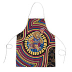 Brisbane Lions Apron Indigenous Monochrome Dot Art Mascot Style