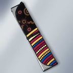 Brisbane Lions Auto Sun Shade Indigenous Monochrome Dot Art Mascot Style