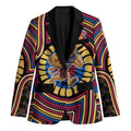 Brisbane Lions Blazer Indigenous Monochrome Dot Art Mascot Style