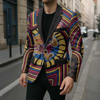 Brisbane Lions Blazer Indigenous Monochrome Dot Art Mascot Style