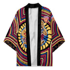 Brisbane Lions Kimono Indigenous Monochrome Dot Art Mascot Style