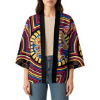 Brisbane Lions Kimono Indigenous Monochrome Dot Art Mascot Style