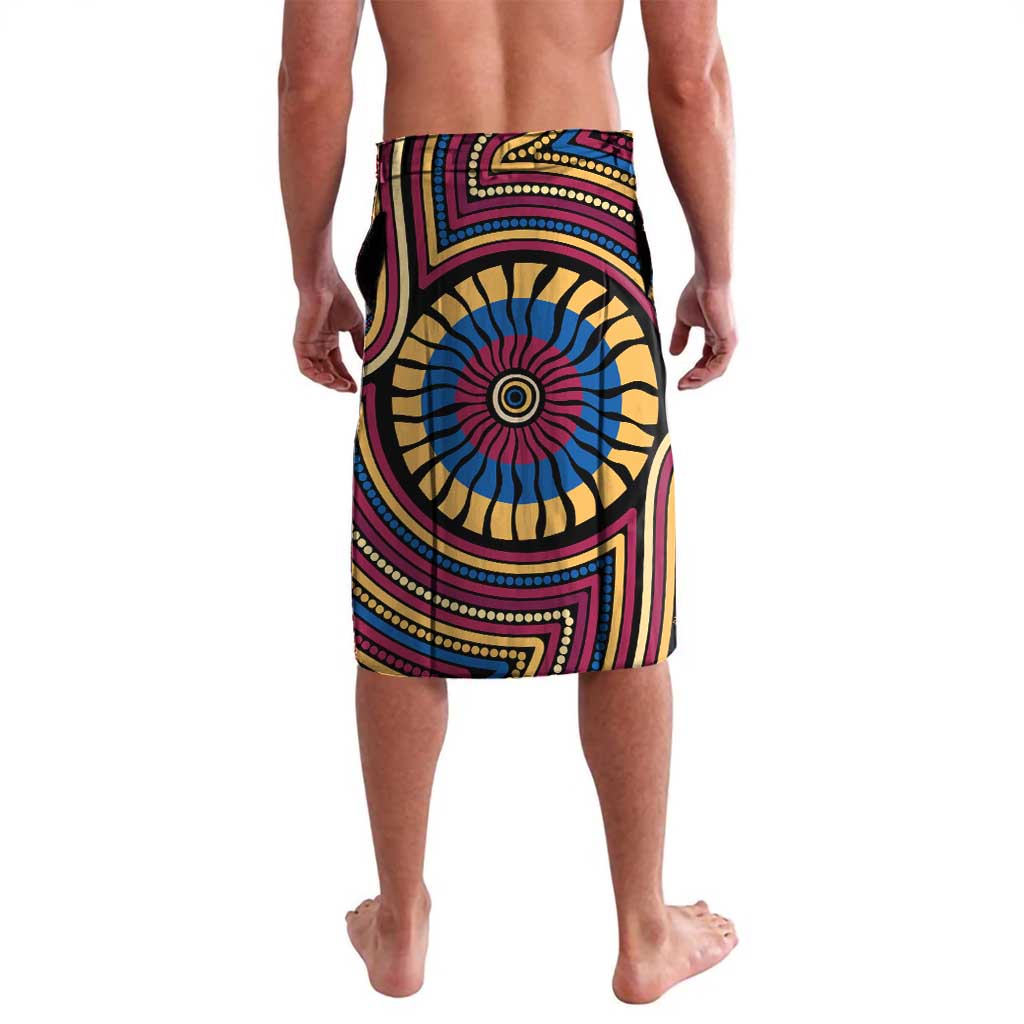 Brisbane Lions Lavalava Indigenous Monochrome Dot Art Mascot Style