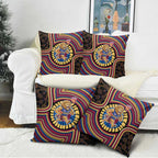 Brisbane Lions Pillow Cover Indigenous Monochrome Dot Art Mascot Style