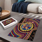 Brisbane Lions Puzzle Indigenous Monochrome Dot Art Mascot Style