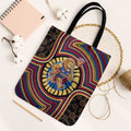 Brisbane Lions Tote Bag Indigenous Monochrome Dot Art Mascot Style