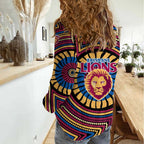 Brisbane Lions Women Casual Shirt Indigenous Monochrome Dot Art Mascot Style