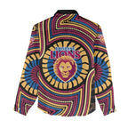 Brisbane Lions Women Casual Shirt Indigenous Monochrome Dot Art Mascot Style