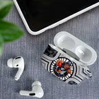 Carlton Football Club AirPods Case Indigenous Monochrome Dot Art Mascot Style
