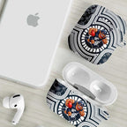 Carlton Football Club AirPods Case Indigenous Monochrome Dot Art Mascot Style