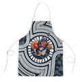 Carlton Football Club Apron Indigenous Monochrome Dot Art Mascot Style