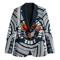 Carlton Football Club Blazer Indigenous Monochrome Dot Art Mascot Style