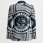Carlton Football Club Blazer Indigenous Monochrome Dot Art Mascot Style