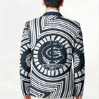 Carlton Football Club Blazer Indigenous Monochrome Dot Art Mascot Style