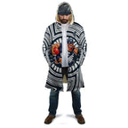 Carlton Football Club Cloak Indigenous Monochrome Dot Art Mascot Style