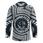 Carlton Football Club Hockey Jersey Indigenous Monochrome Dot Art Mascot Style