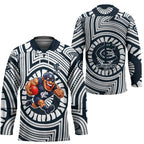Carlton Football Club Hockey Jersey Indigenous Monochrome Dot Art Mascot Style