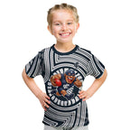 Carlton Football Club Kid T Shirt Indigenous Monochrome Dot Art Mascot Style