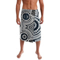 Carlton Football Club Lavalava Indigenous Monochrome Dot Art Mascot Style