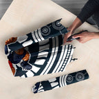 Carlton Football Club Umbrella Indigenous Monochrome Dot Art Mascot Style