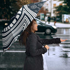Carlton Football Club Umbrella Indigenous Monochrome Dot Art Mascot Style