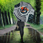 Carlton Football Club Umbrella Indigenous Monochrome Dot Art Mascot Style