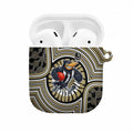Collingwood Football Club AirPods Case Indigenous Monochrome Dot Art Mascot Style