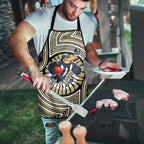 Collingwood Football Club Apron Indigenous Monochrome Dot Art Mascot Style