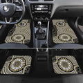 Collingwood Football Club Car Mats Indigenous Monochrome Dot Art Mascot Style