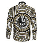 Collingwood Football Club Family Matching Mermaid Dress and Hawaiian Shirt Indigenous Monochrome Dot Art Mascot Style