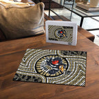 Collingwood Football Club Puzzle Indigenous Monochrome Dot Art Mascot Style