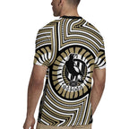 Collingwood Football Club Rugby Jersey Indigenous Monochrome Dot Art Mascot Style