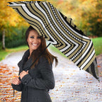 Collingwood Football Club Umbrella Indigenous Monochrome Dot Art Mascot Style