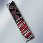 Essendon Football Club Auto Sun Shade Indigenous Monochrome Dot Art Mascot Style