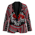 Essendon Football Club Blazer Indigenous Monochrome Dot Art Mascot Style