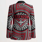 Essendon Football Club Blazer Indigenous Monochrome Dot Art Mascot Style
