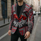 Essendon Football Club Blazer Indigenous Monochrome Dot Art Mascot Style