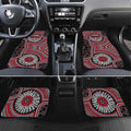 Essendon Football Club Car Mats Indigenous Monochrome Dot Art Mascot Style