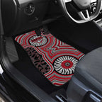 Essendon Football Club Car Mats Indigenous Monochrome Dot Art Mascot Style